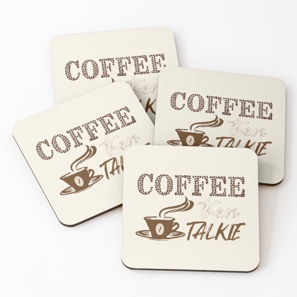 Item preview, Coffee then talkie - Funny coffee quotes - Coffee lovers gift for international coffee day designed and sold by Alice-Elgawi.