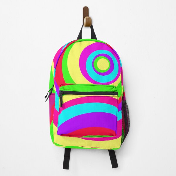 Item preview, Neon Offset Circles Abstract designed and sold by trendingatees.
