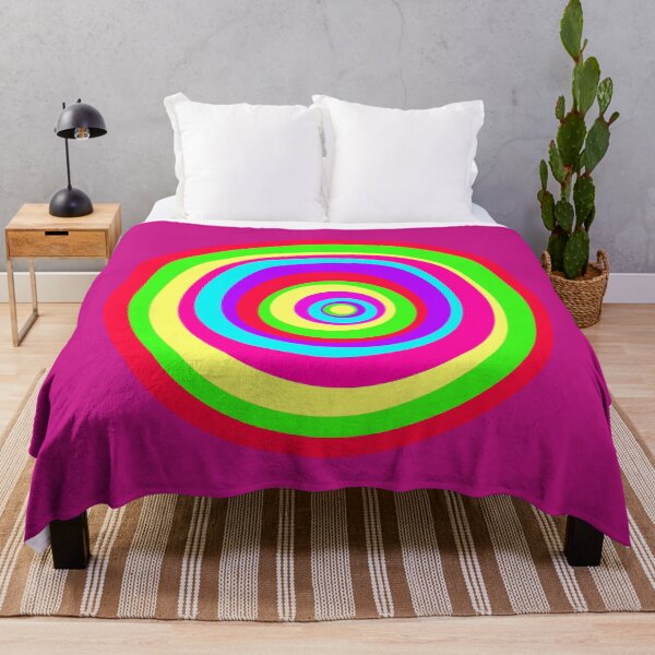 Item preview, Neon Offset Circles Abstract designed and sold by trendingatees.