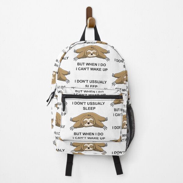 Item preview, I don't ussualy sleep but when I do I can't wake up - funny quotes, funny sloth designed and sold by Delandor.