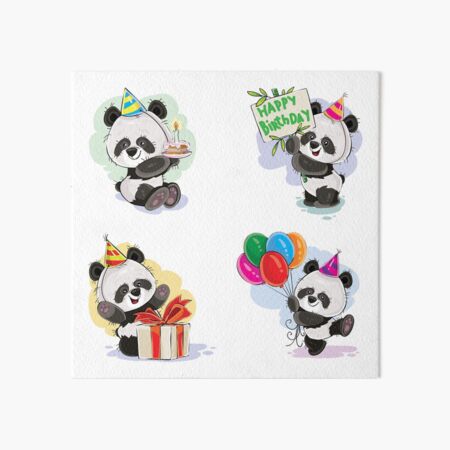 Impressions Rigides Sur Le Theme Mignon Panda Gif Redbubble