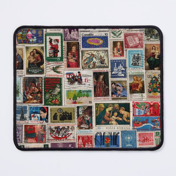 Item preview, Vintage Christmas Postage Stamps designed and sold by nighthawkstudio.