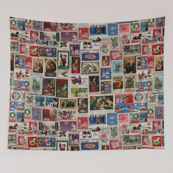 Item preview, Vintage Christmas Postage Stamps designed and sold by nighthawkstudio.