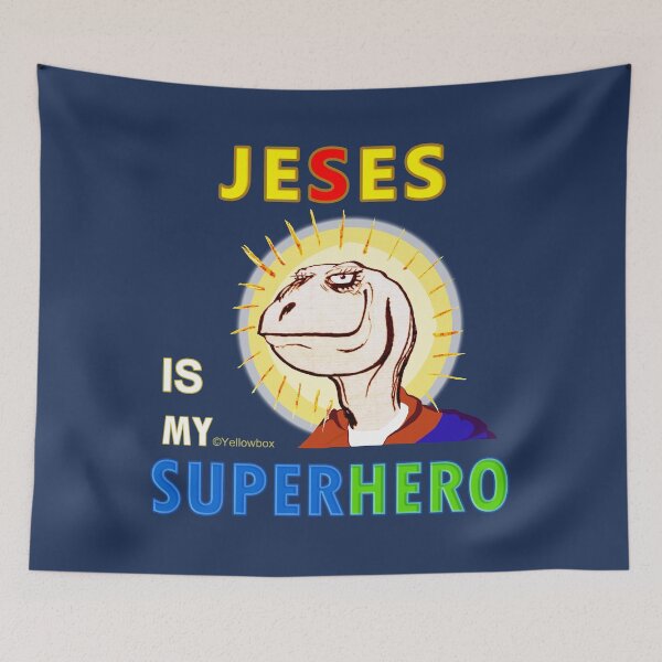 Item preview, JUSES Is My SuperHero- Yellowbox ink painting designed and sold by twyellowbox.