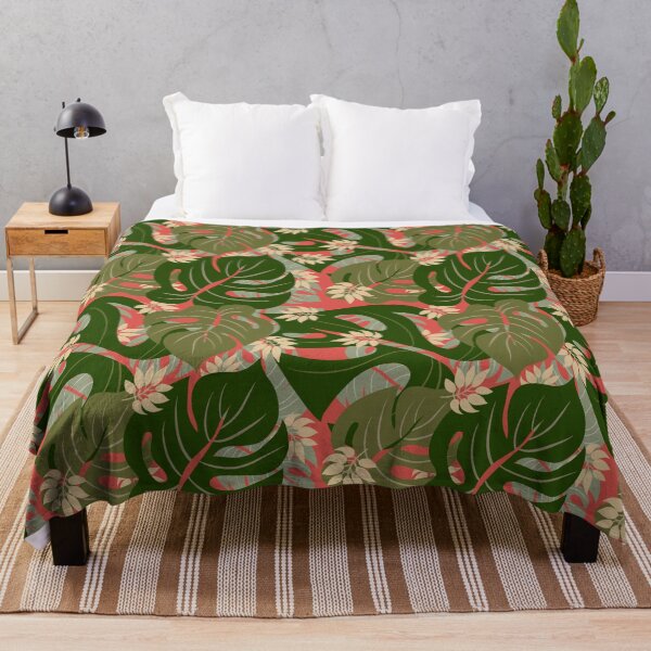 Item preview, Monstera Garden - Chestnut Rose designed and sold by InkByJennifer.