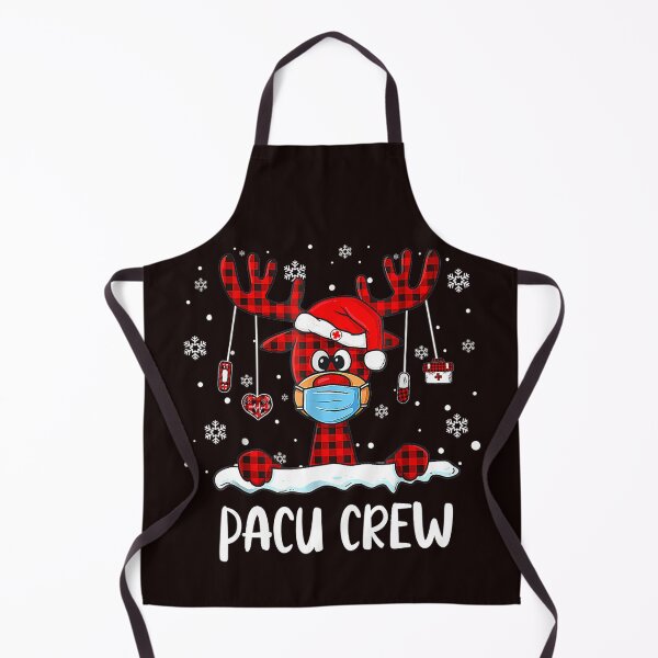Item preview, PACU Crew Buffalo Plaid Reindeer Santa Christmas designed and sold by MarvaDiaz.