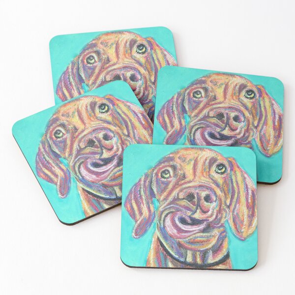 Item preview, Colourful Vizsla puppy designed and sold by Merlinsmates.