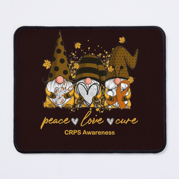 Item preview, Peace Love Cure Three Gnomes Orange Ribbon designed and sold by MarvaDiaz.