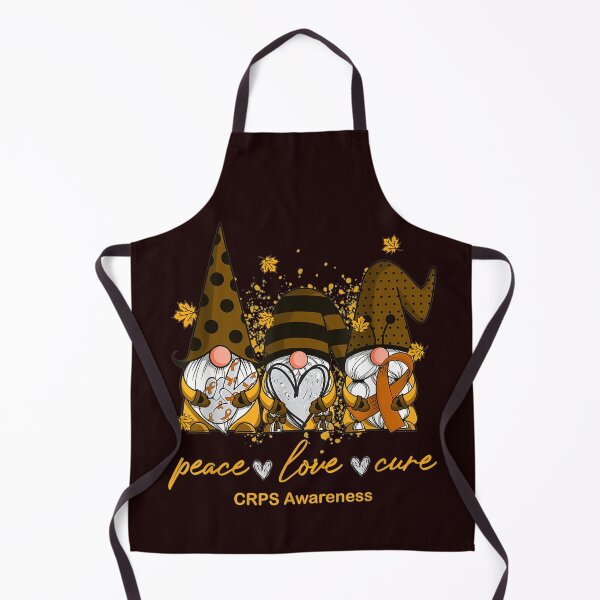 Item preview, Peace Love Cure Three Gnomes Orange Ribbon designed and sold by MarvaDiaz.