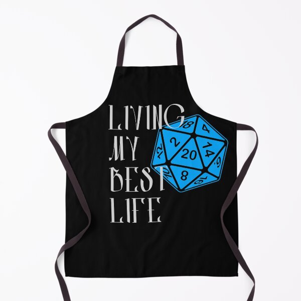 Item preview, Living My Best Life AD&D Critical Hit d20 Polyhedral Dice Design designed and sold by Candlewood Museum & Gift Shoppe.