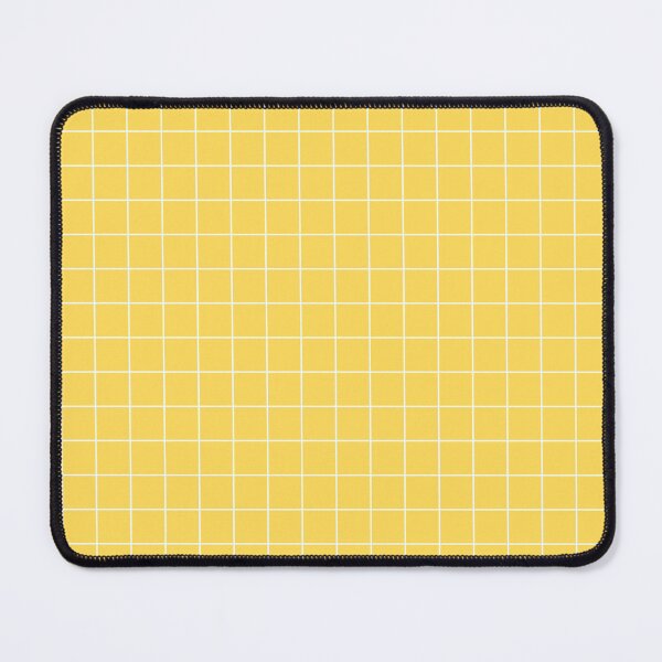 Item preview, White Grid On Mustard Yellow designed and sold by rewstudio.
