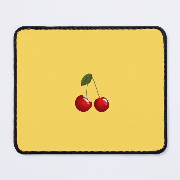 Item preview, Cherries On Mustard Yellow designed and sold by rewstudio.