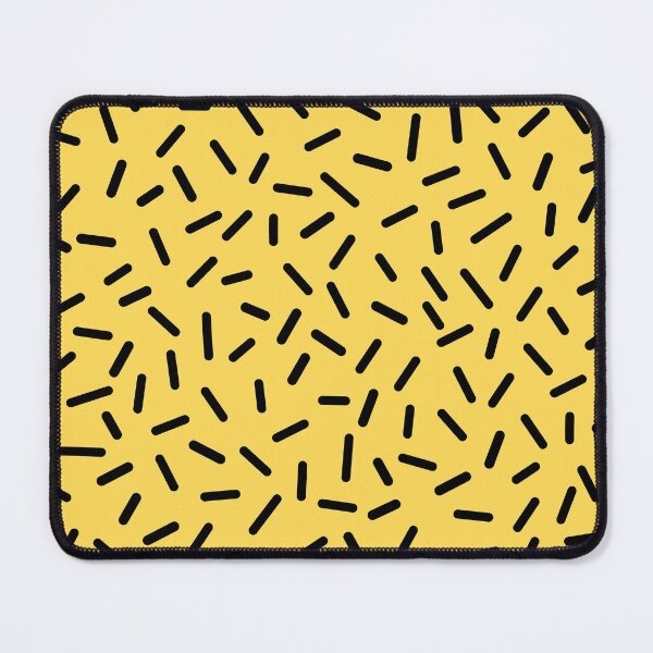 Item preview, Black Sprinkles On Mustard Yellow designed and sold by rewstudio.