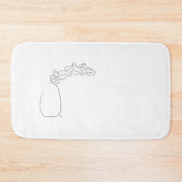 Item preview, Minimalist vase with plant illustration designed and sold by Sulcos.