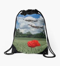 Spitfire and Hurricane Low Pass Drawstring Bag