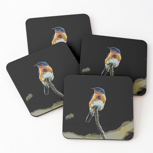 Artikelvorschau, Blue Bird Abstract Pop Art  entworfen und verkauft von Zurickdesigns.