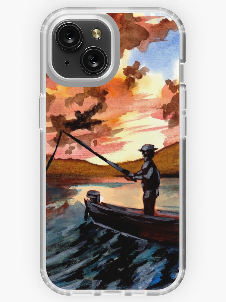 Fishing at Sunset iPhone Case for Sale by Sebastian Grafmann