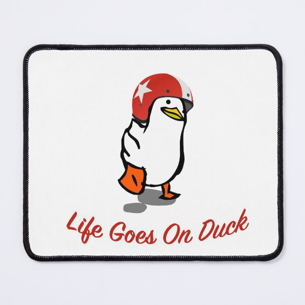 Item preview, Life goes on duck with helmet  designed and sold by ajamshed.