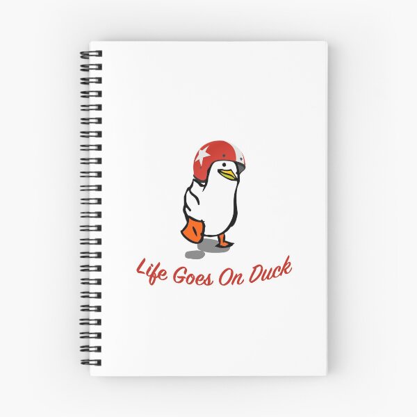 Item preview, Life goes on duck with helmet  designed and sold by ajamshed.