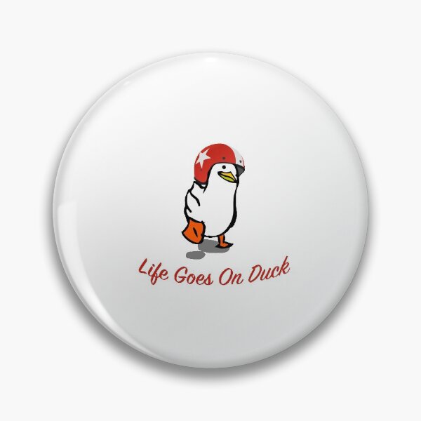 Item preview, Life goes on duck with helmet  designed and sold by ajamshed.
