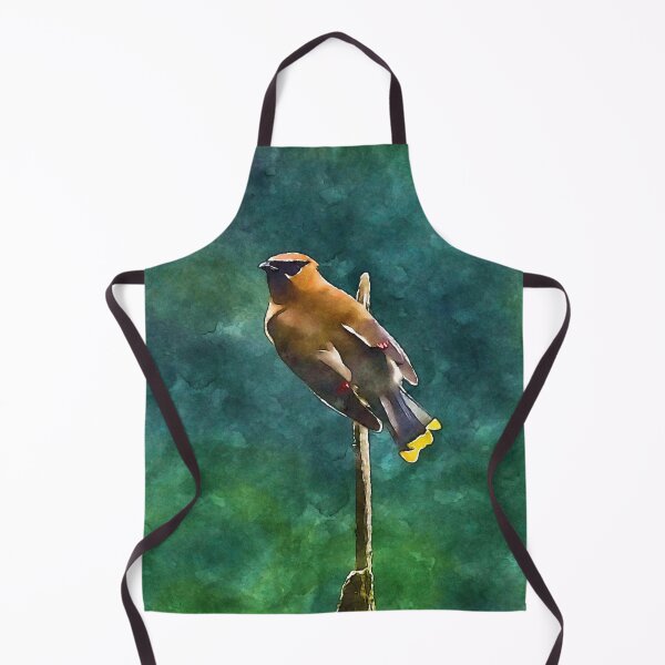 Item preview, Cedar Waxwing Digital Watercolor Painting designed and sold by Zurickdesigns.