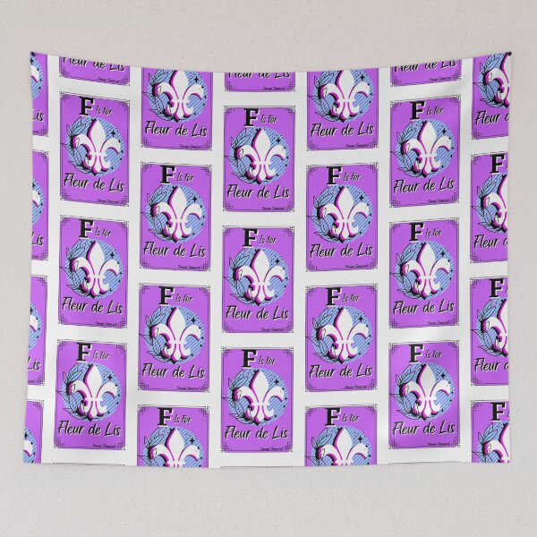 Item preview, F is for Fleur de Lis  designed and sold by artbyomega.
