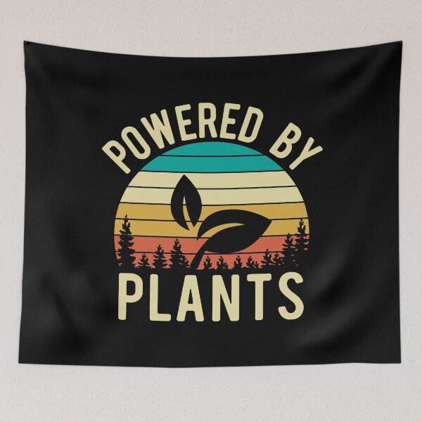 Item preview, Vintage Sunset Powered By Plants Animal Lover Vicious Vegan  designed and sold by thecooltable.