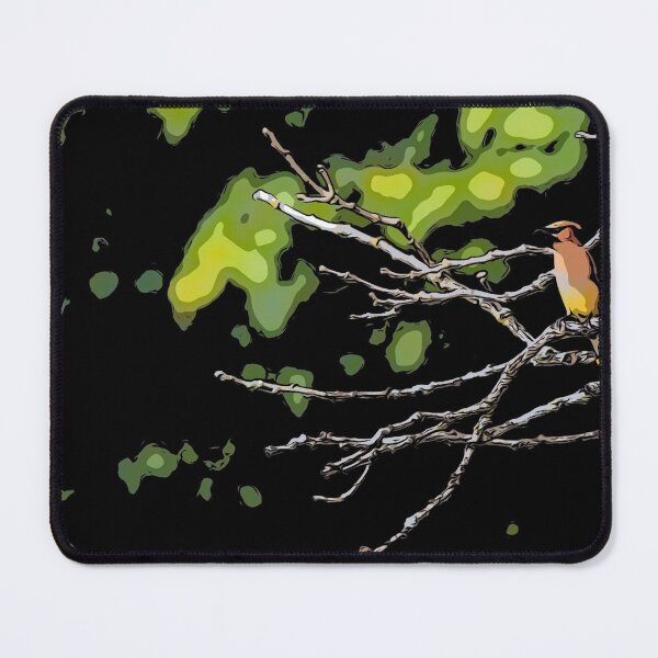 Item preview, Cedar Waxwing Digital Pop Art Painting designed and sold by Zurickdesigns.