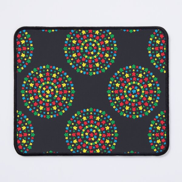 Item preview, Black Meeples Mandala designed and sold by Zab Butler Design.