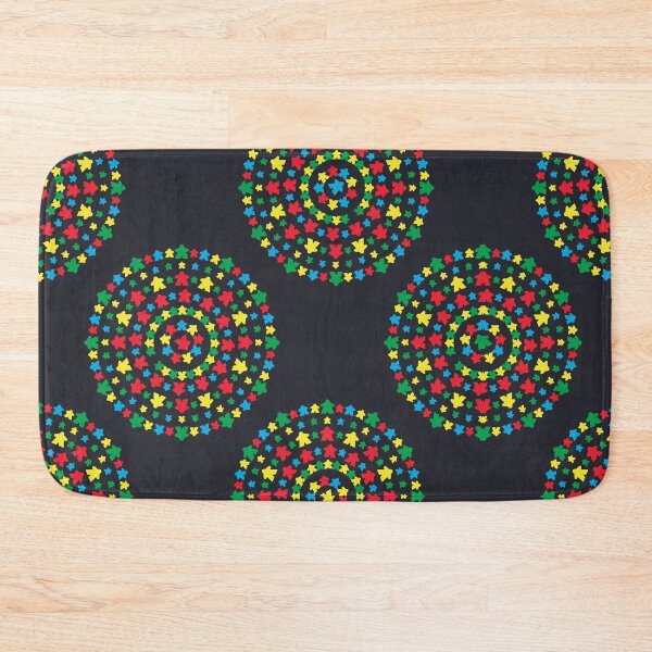 Item preview, Black Meeples Mandala designed and sold by Zab Butler Design.