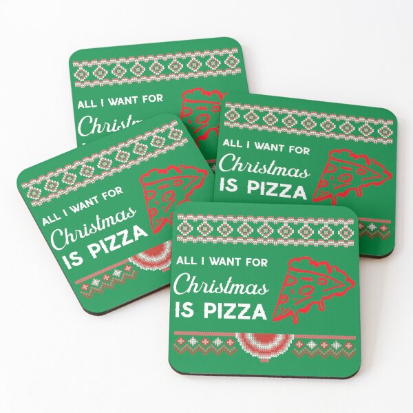 Item preview, All I Want For Christmas Is Pizza ugly designed and sold by Rad-State.