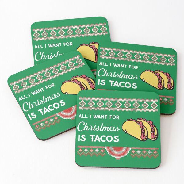 Item preview, All I Want For Christmas Is Tacos ugly designed and sold by Rad-State.