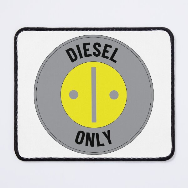 Item preview, Diesel Fuel Only Badge - Black Text on Gray designed and sold by LucidLounger.