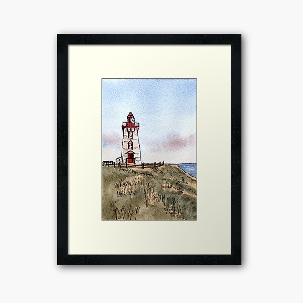 Souris East Lighthouse Framed Art Print