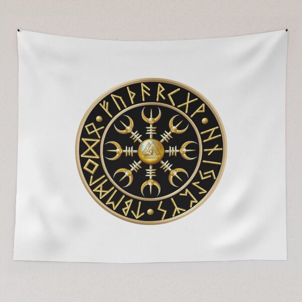 Item preview, Norse Aegishjalmur Runes - Black designed and sold by Naumaddic Arts.