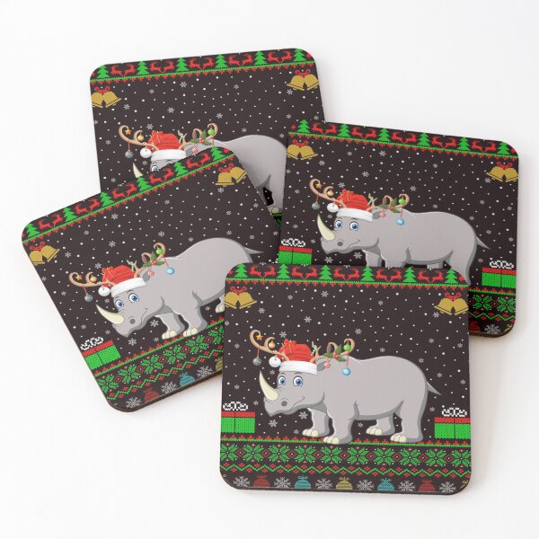 Item preview, Rhino Lover Santa Hat Matching Ugly Rhino Christmas designed and sold by Grewal21.