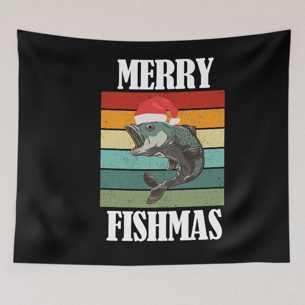 Item preview, Merry Fishmas Funny Fisherman Christmas designed and sold by Club7Studios.