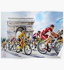 Froome in Yellow TDf 2016 Stage 21 Poster
