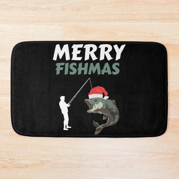 Item preview, Merry Fishmas Funny Fisherman Christmas designed and sold by Club7Studios.