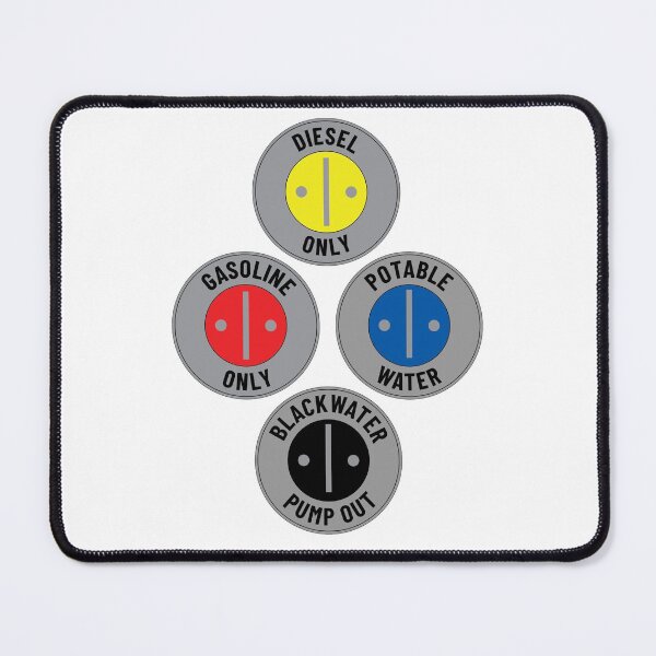 Item preview, Boat Filler Ports - Black Text on Gray designed and sold by LucidLounger.