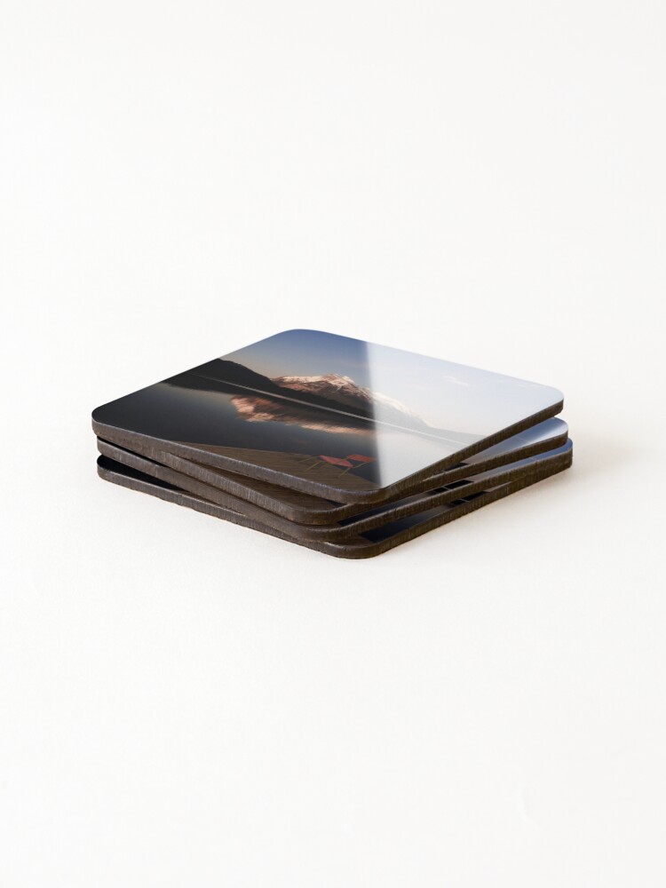 Thumbnail 4 of 5, Coasters (Set of 4), Mount Rundle At Sunset designed and sold by alex4444.