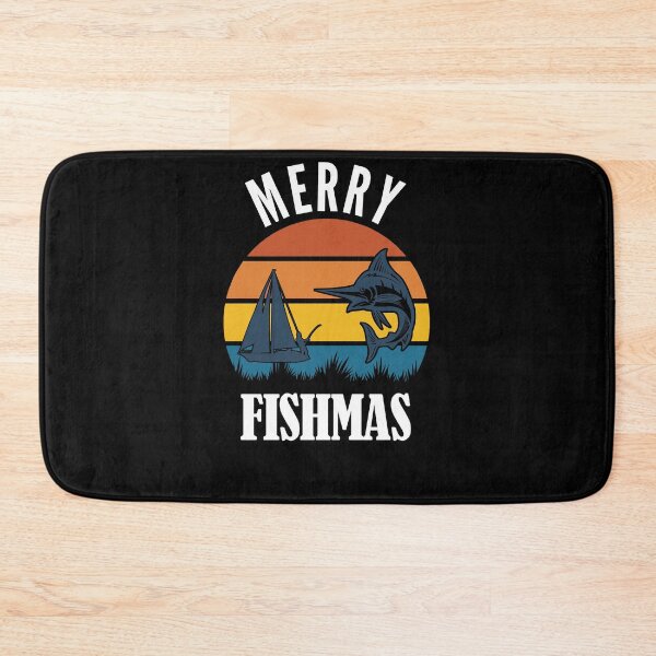 Item preview, Merry Fishmas Funny Fisherman Christmas designed and sold by Club7Studios.