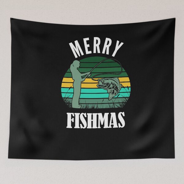 Item preview, Merry Fishmas Funny Fisherman Christmas designed and sold by Club7Studios.