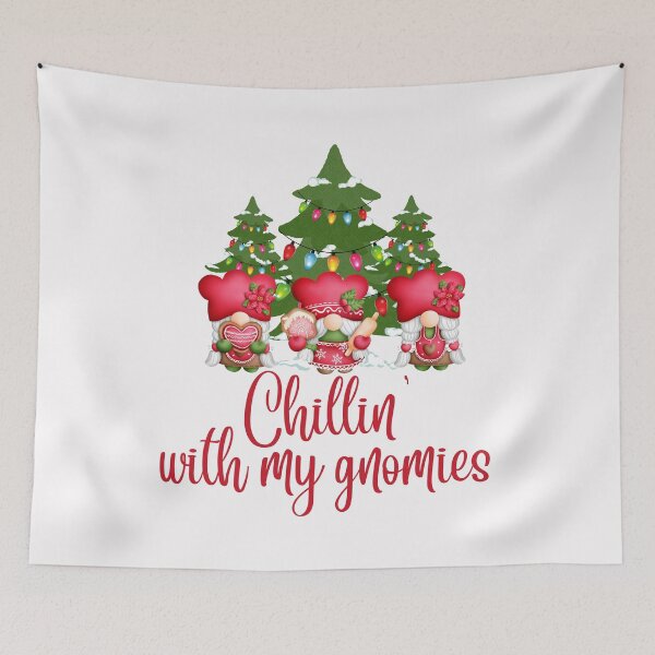 Item preview, Chillin' with my gnomies, Christmas Funny Gnomes designed and sold by Auntieck.