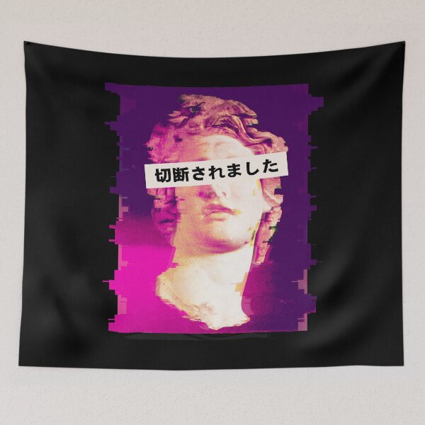 Item preview, Disconnected. Aesthetic Greek Statue. Japanese Vaporwave Emo design designed and sold by D-C-Designs.