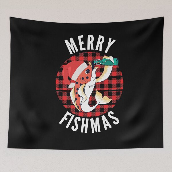 Item preview, Merry Fishmas Funny Fisherman Christmas designed and sold by Club7Studios.
