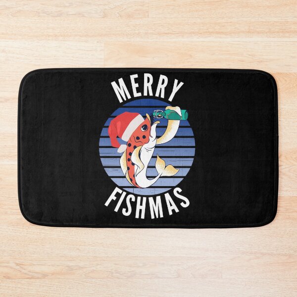 Item preview, Merry Fishmas Funny Fisherman Christmas designed and sold by Club7Studios.