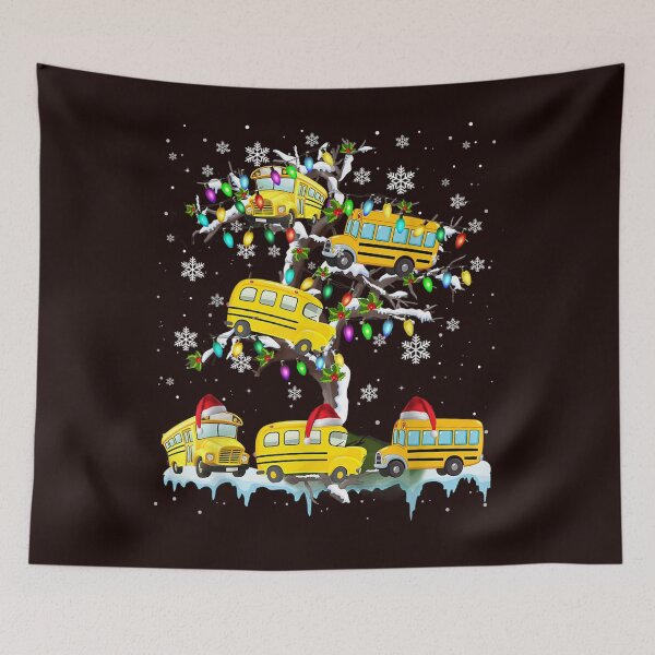 Item preview, School Bus On Xmas Tree Christmas Santa School designed and sold by Grewal21.