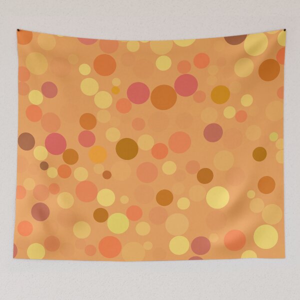 Item preview, Yellow Orange Red Brown Polka Dots designed and sold by Gingezel.