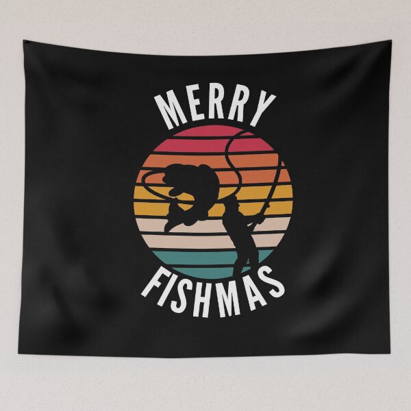 Item preview, Merry Fishmas Funny Fisherman Christmas designed and sold by Club7Studios.